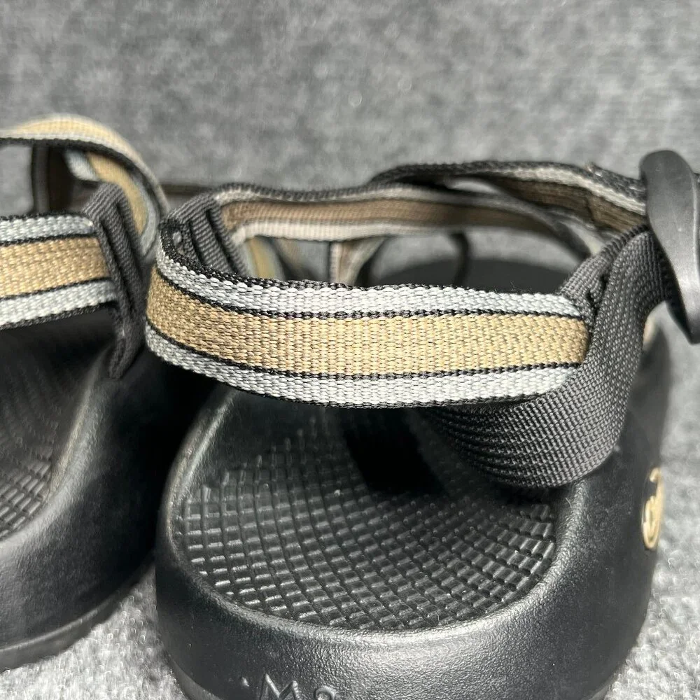 Chaco Z/2 Classic Sandals Men's 8 Black Gold Athletic‎ Outdoor Hiking Spot Water